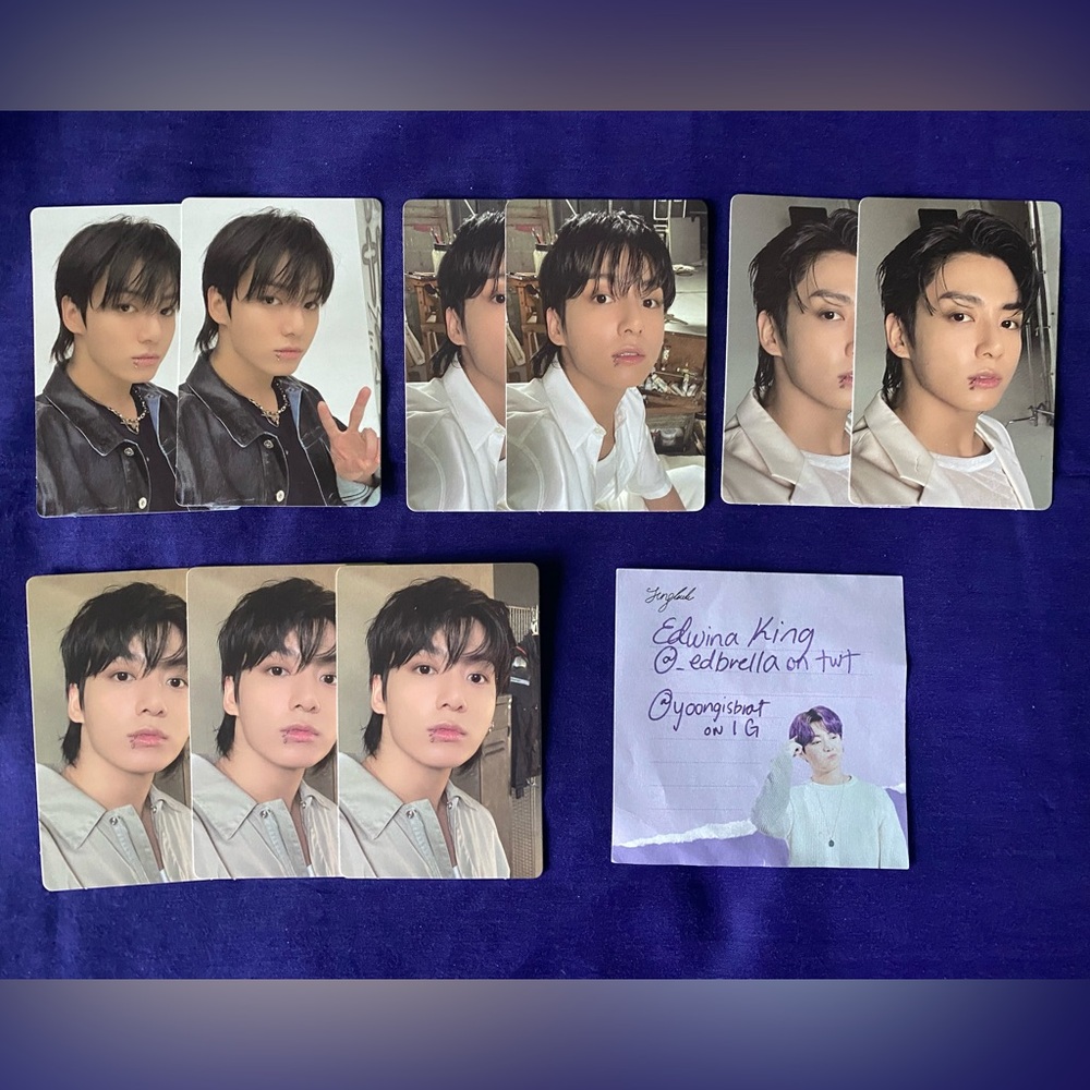 BTS Jungkook JK GOLDEN Album Photocards